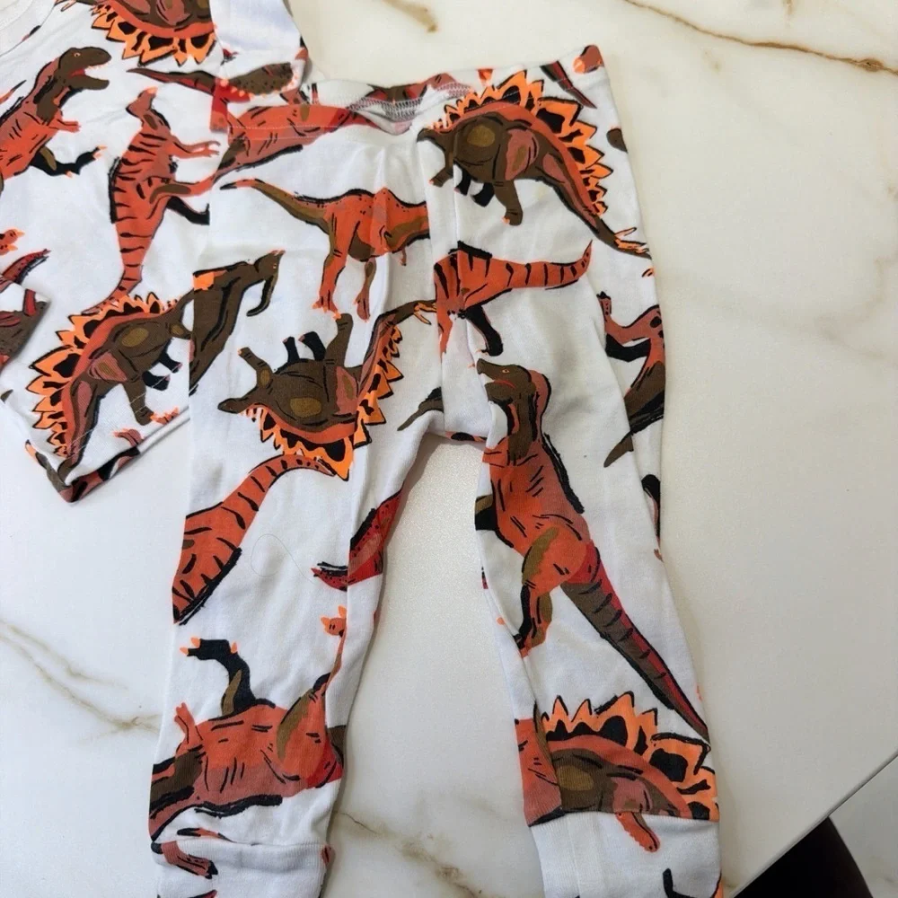 Gap Dinosaur Pajamas - White and Red